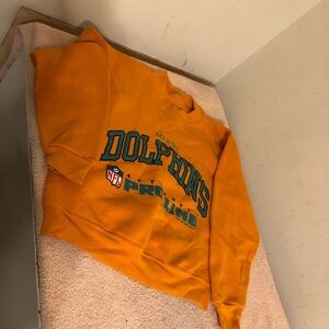 Vintage 1996 NFL Proline Kids Miami Dolphins Sweatshirt Size L